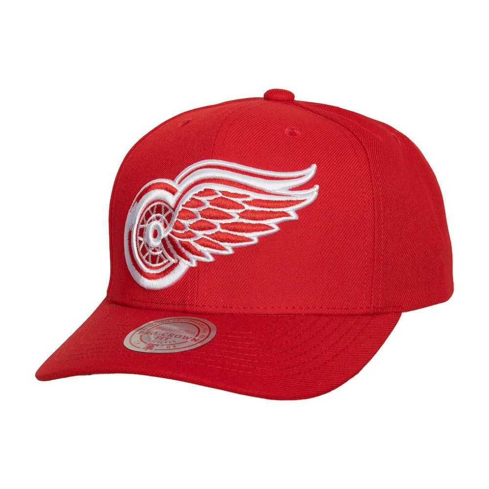 Detroit Red Wings Mitchell & Ness Team Ground Pro Adjustable Hat Red