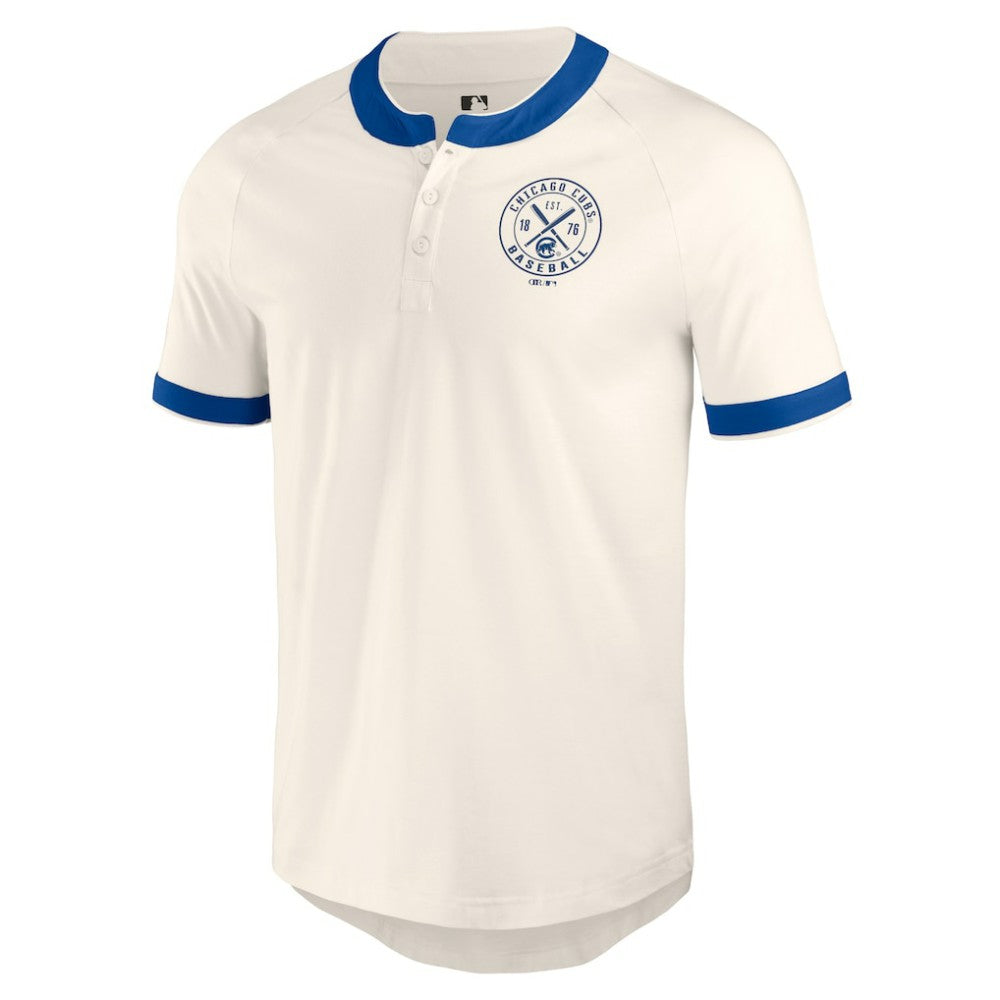 Chicago Cubs Darius Rucker Collection Henley Raglan T-Shirt White