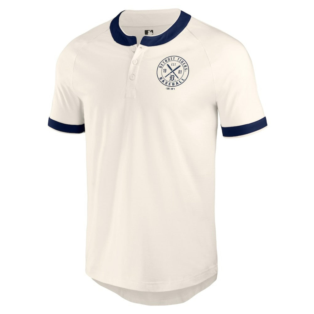 Detroit Tigers Darius Rucker Collection Henley Raglan T-Shirt White