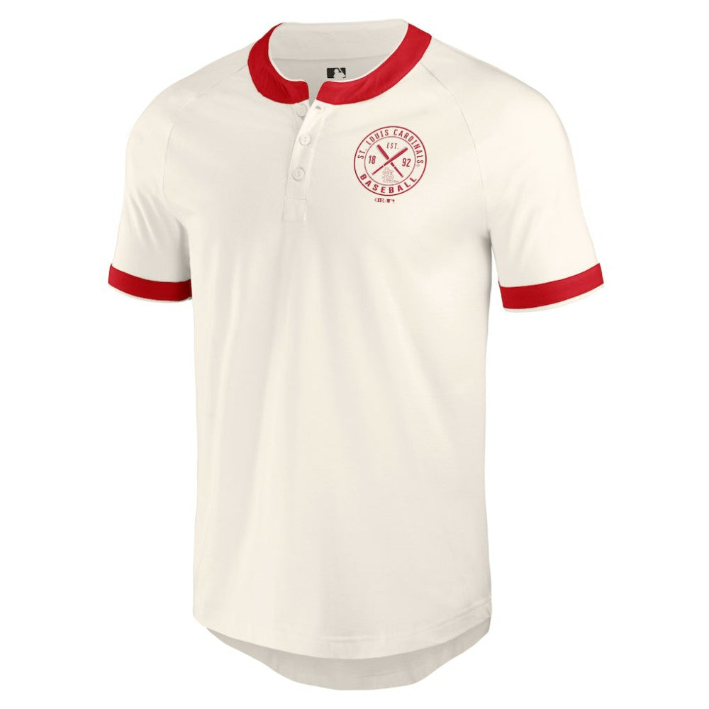 St. Louis Cardinals Darius Rucker Collection Henley Raglan T-Shirt White
