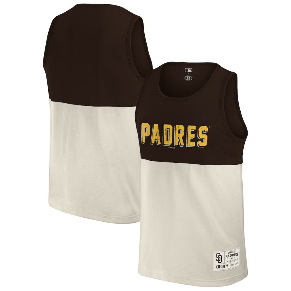 San Diego Padres Darius Rucker Collection Colorblock Tank Top Brown