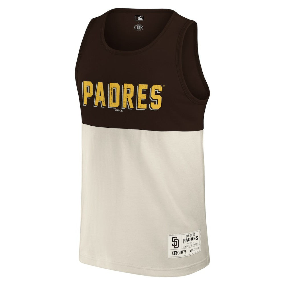 San Diego Padres Darius Rucker Collection Colorblock Tank Top Brown