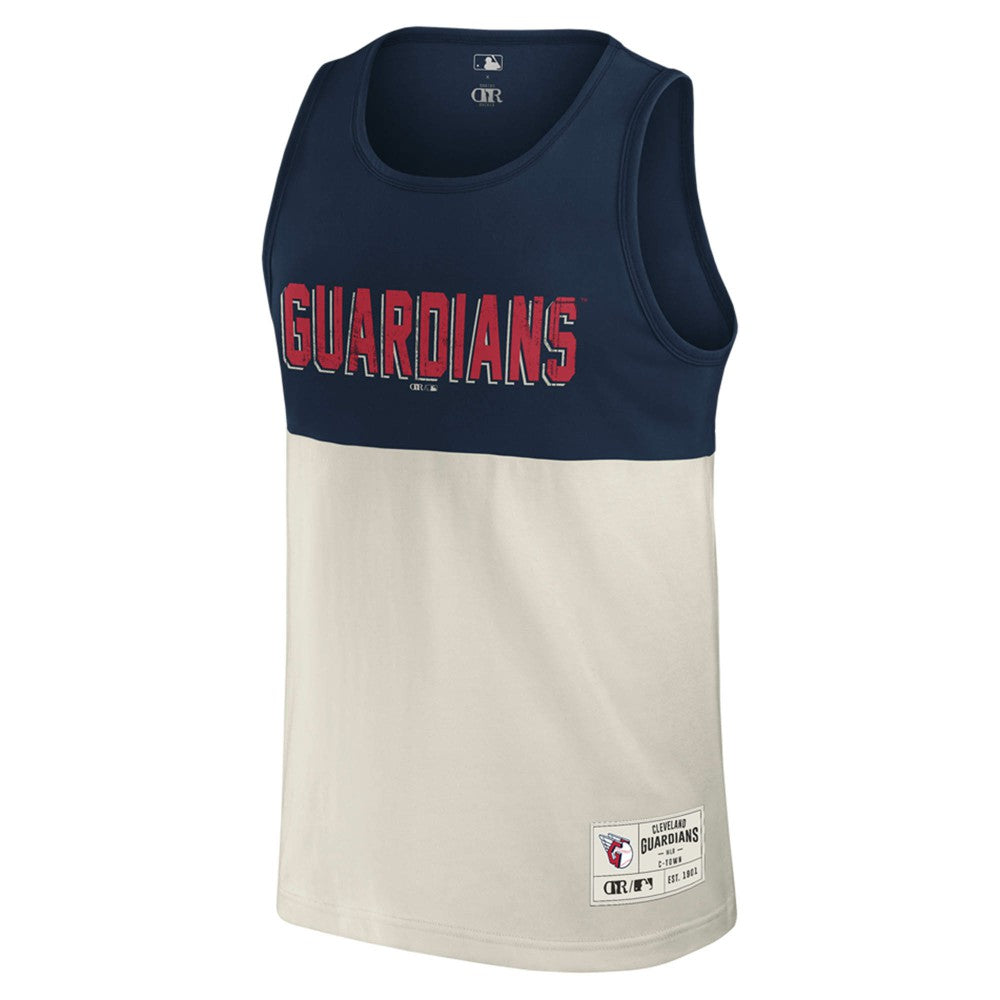 Cleveland Guardians Darius Rucker Collection Colorblock Tank Top Navy