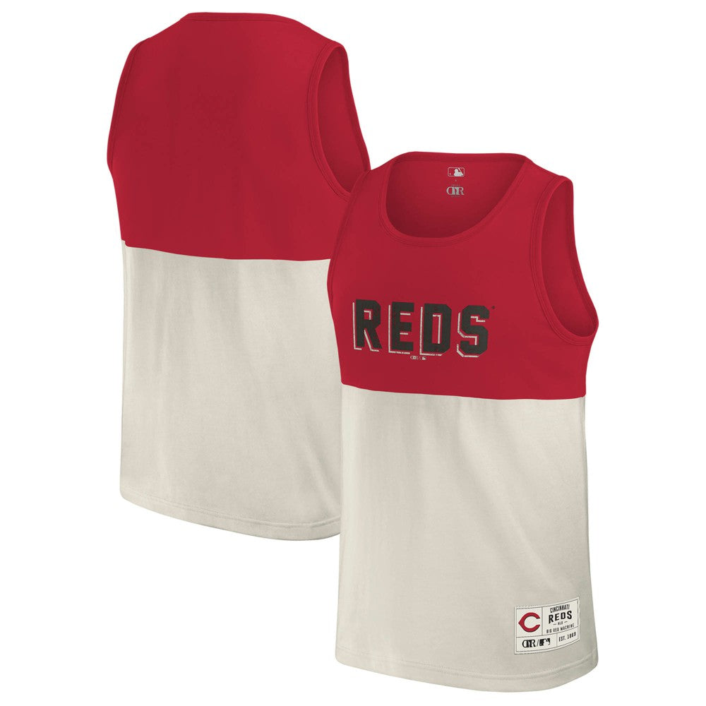 Cincinnati Reds Darius Rucker Collection Colorblock Tank Top Red
