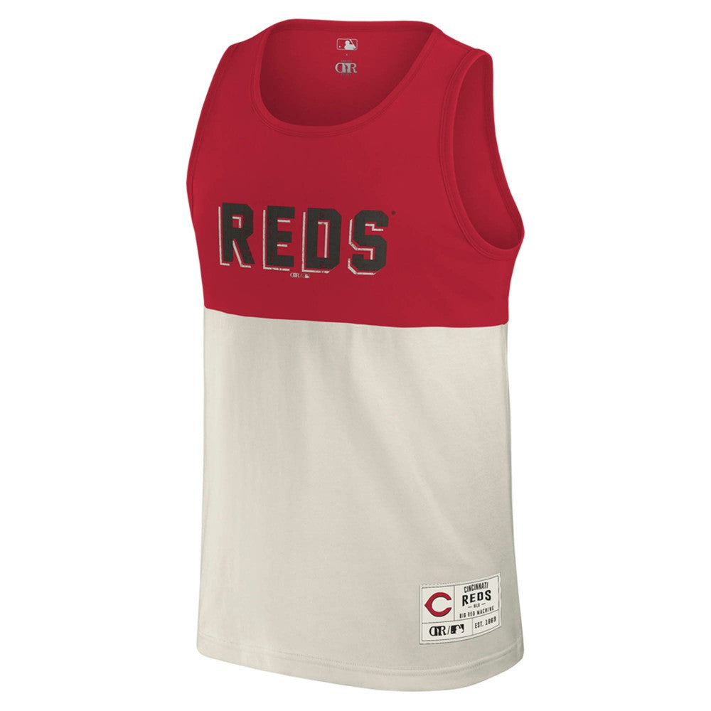 Cincinnati Reds Darius Rucker Collection Colorblock Tank Top Red