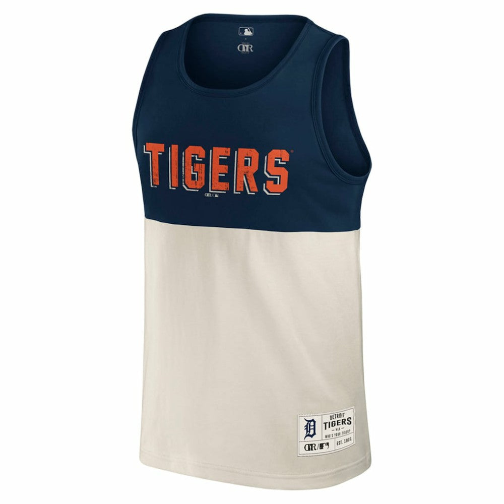Detroit Tigers Darius Rucker Collection Colorblock Tank Top Navy