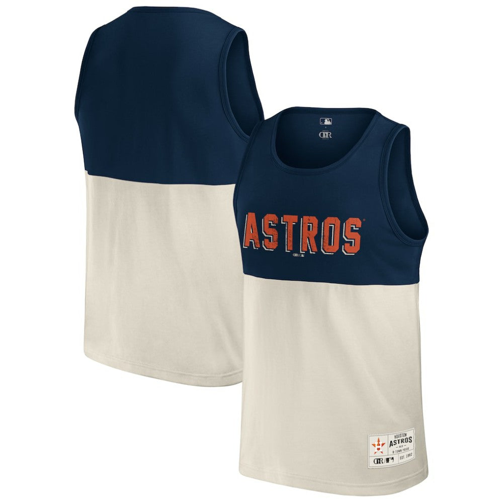 Houston Astros Darius Rucker Collection Colorblock Tank Top Navy