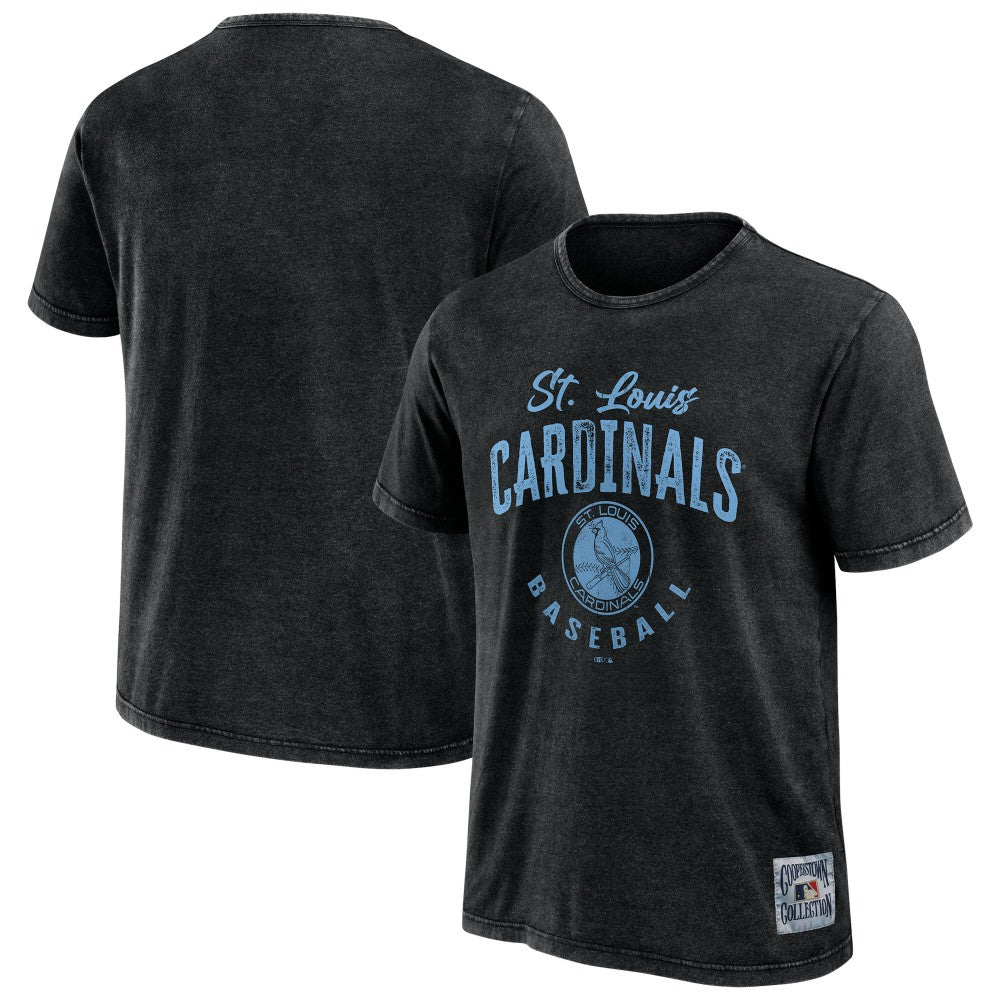 St. Louis Cardinals Darius Rucker Collection Cooperstown Collection Washed T-Shirt Heather Black