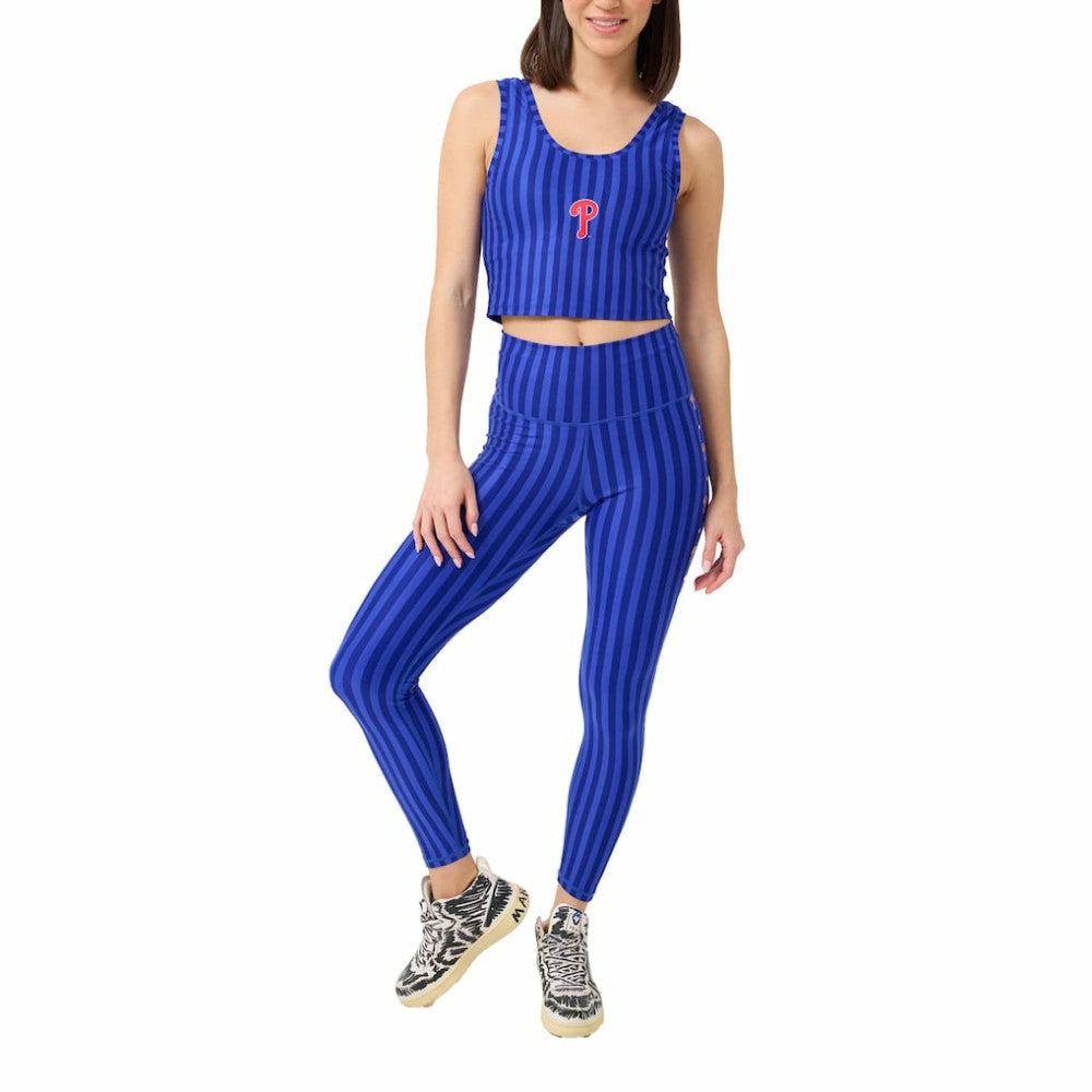 Philadelphia Phillies Terez Women's Printed Crop Tank Top Royal