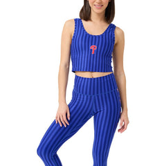 Philadelphia Phillies Terez Women's Printed Crop Tank Top Royal