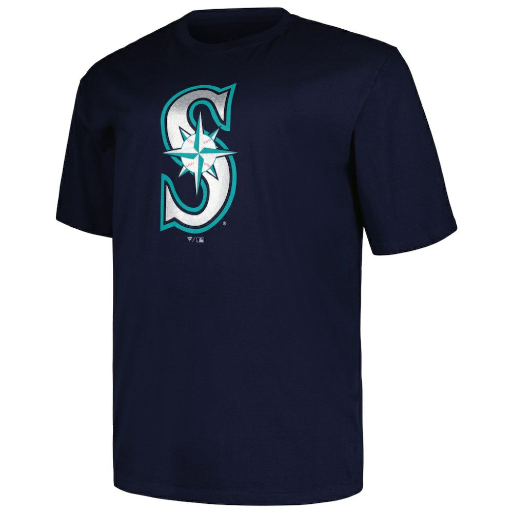 Seattle Mariners Profile Big & Tall #1 Dad T-Shirt Navy