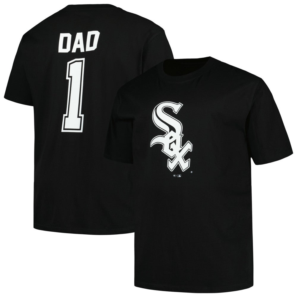 Chicago White Sox Profile Big & Tall #1 Dad T-Shirt Black
