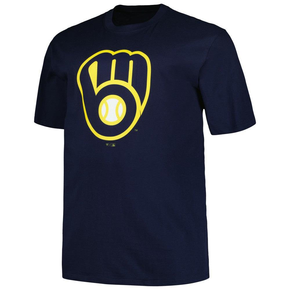 Milwaukee Brewers Profile Big & Tall #1 Dad T-Shirt Navy