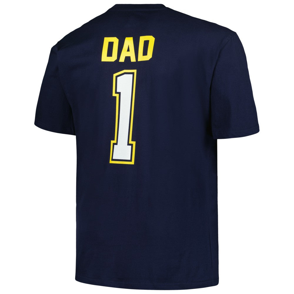 Milwaukee Brewers Profile Big & Tall #1 Dad T-Shirt Navy