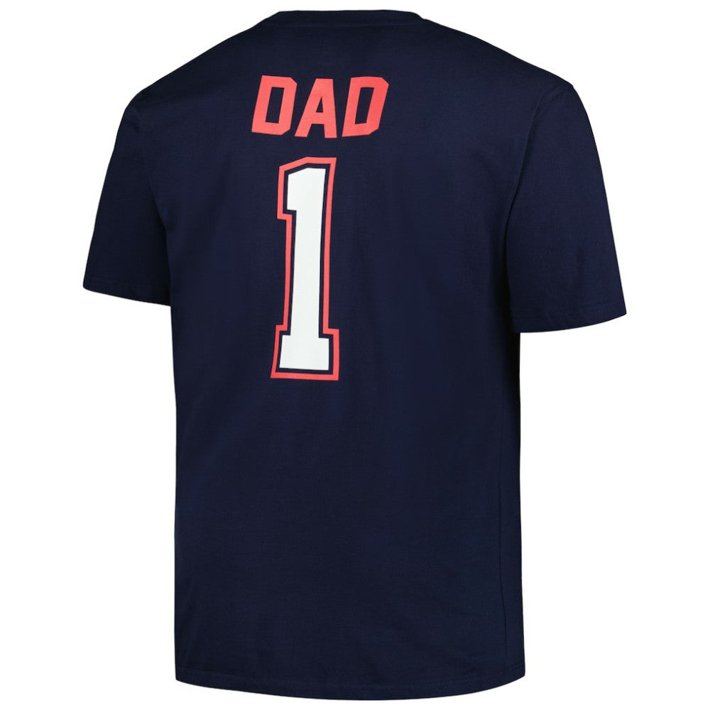 Cleveland Guardians Profile Big & Tall #1 Dad T-Shirt Navy