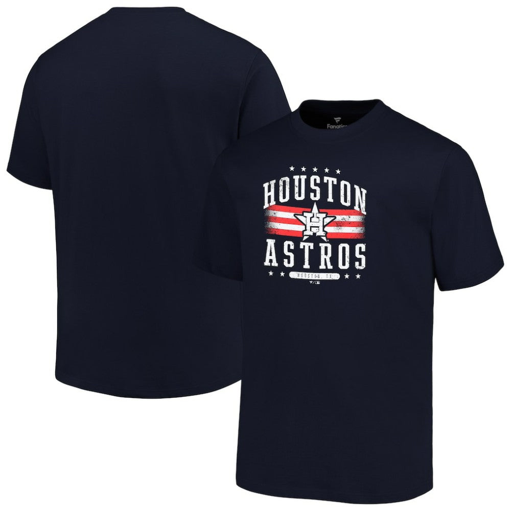 Houston Astros Profile Big & Tall Americana T-Shirt Navy