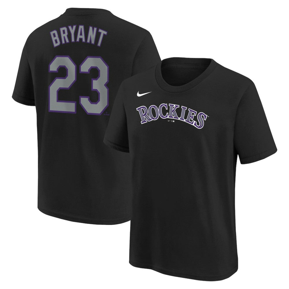 Kris Bryant Colorado Rockies Youth Name & Number T-Shirt Black | Nike