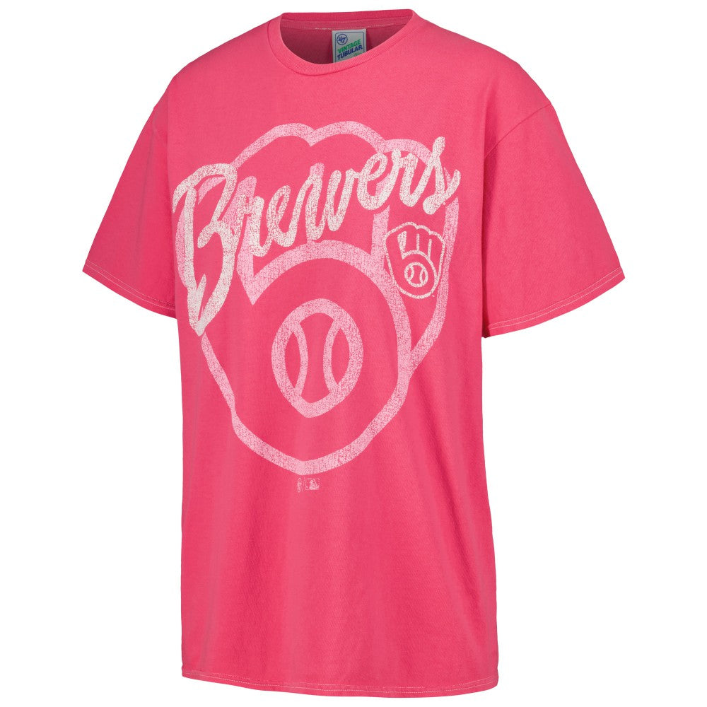 Milwaukee Brewers Women's Dopamine Tradition T-Shirt Pink | 47 brand