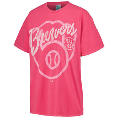 Milwaukee Brewers Women's Dopamine Tradition T-Shirt Pink | 47 brand