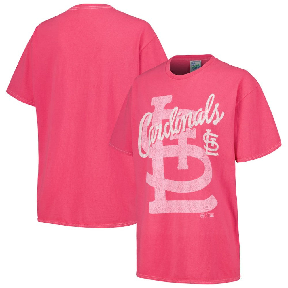 St. Louis Cardinals Women's Dopamine Tradition T-Shirt Pink | 47 brand