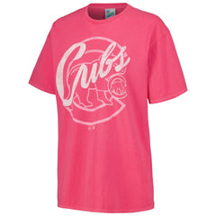 Chicago Cubs Women's Dopamine Tradition T-Shirt Pink | 47 brand