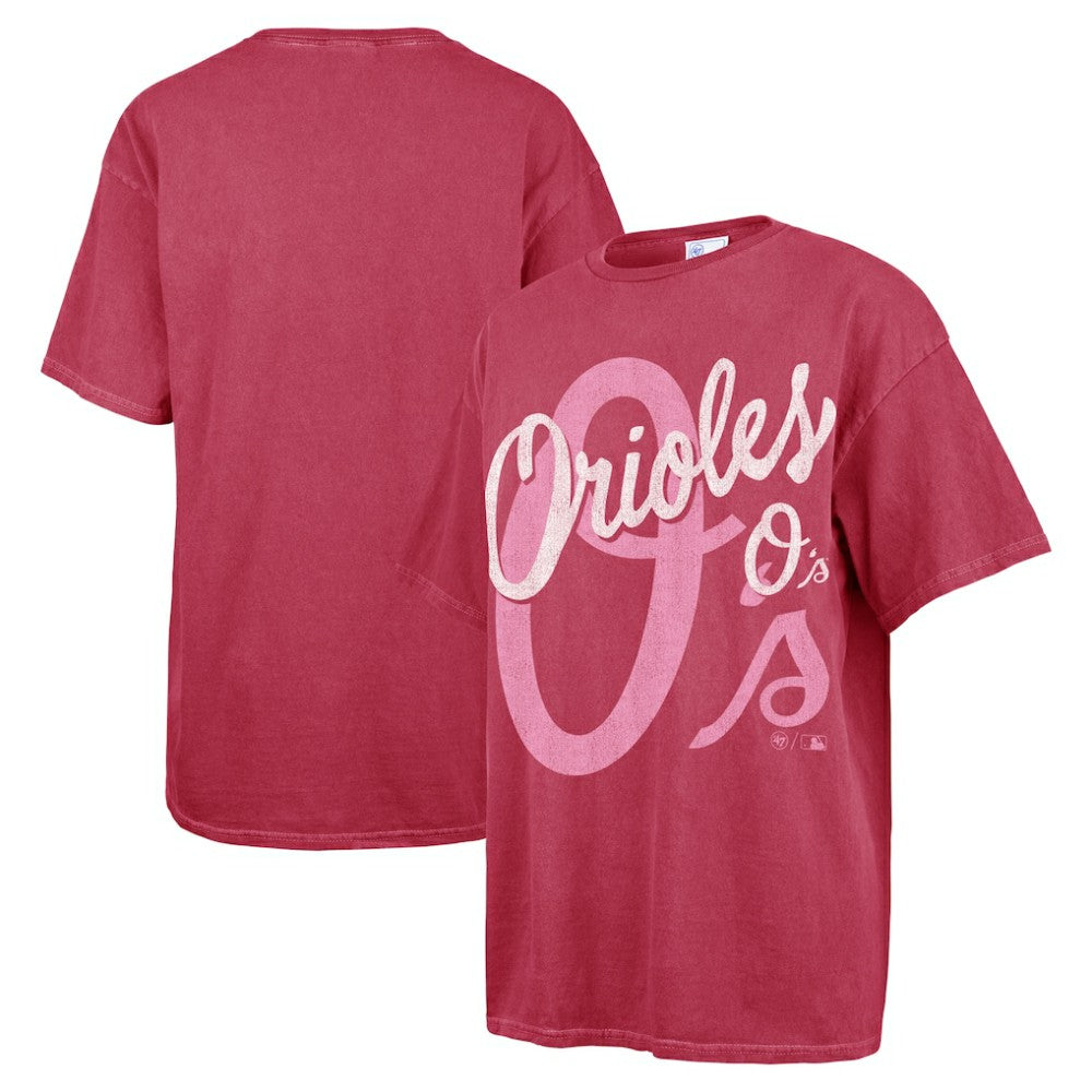 Baltimore Orioles Women's Dopamine Tradition T-Shirt Pink | 47 brand