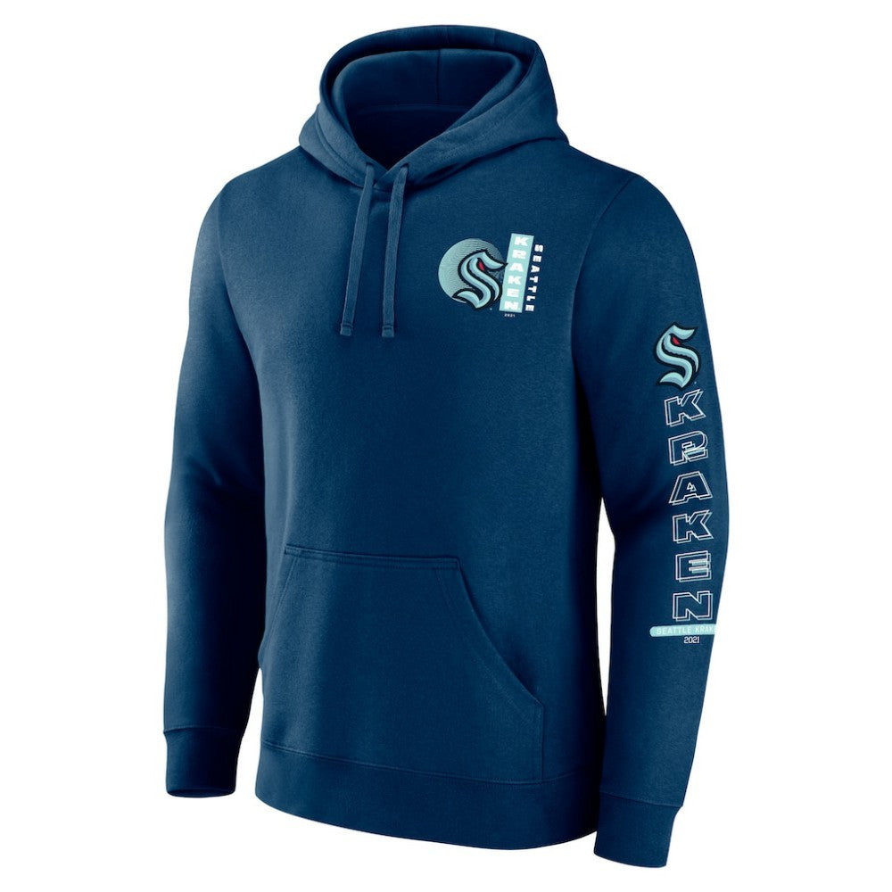 Seattle Kraken Fanatics Revolution Pullover Hoodie Deep Sea Blue