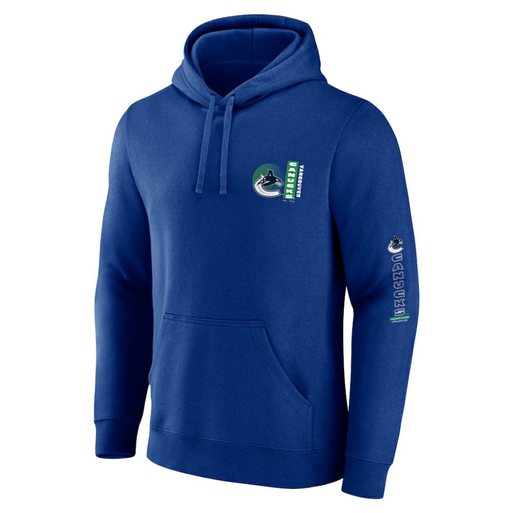 Vancouver Canucks Fanatics Revolution Pullover Hoodie Blue