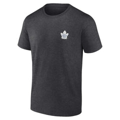 Toronto Maple Leafs Fanatics Backbone T-Shirt Heather Charcoal