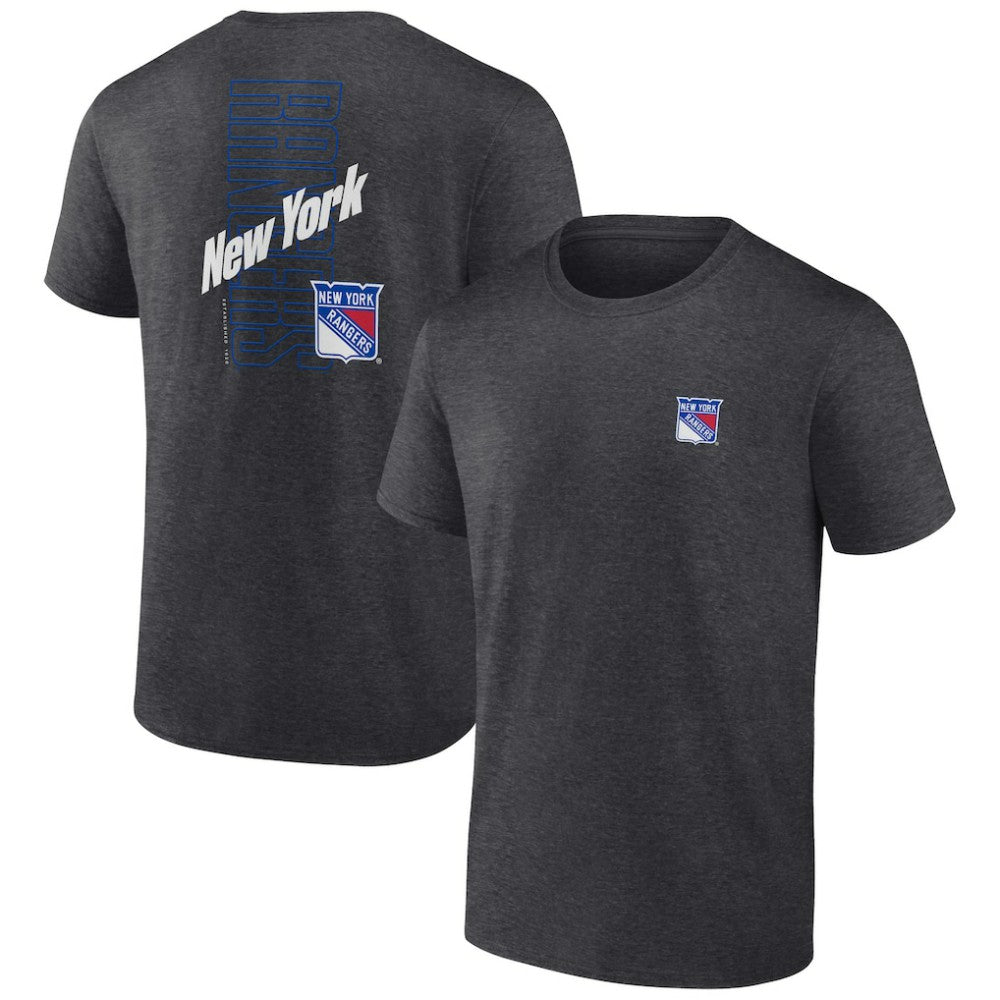 New York Rangers Fanatics Backbone T-Shirt Heather Charcoal