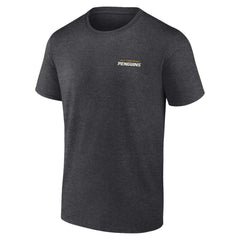Pittsburgh Penguins Fanatics Backbone T-Shirt Heather Charcoal