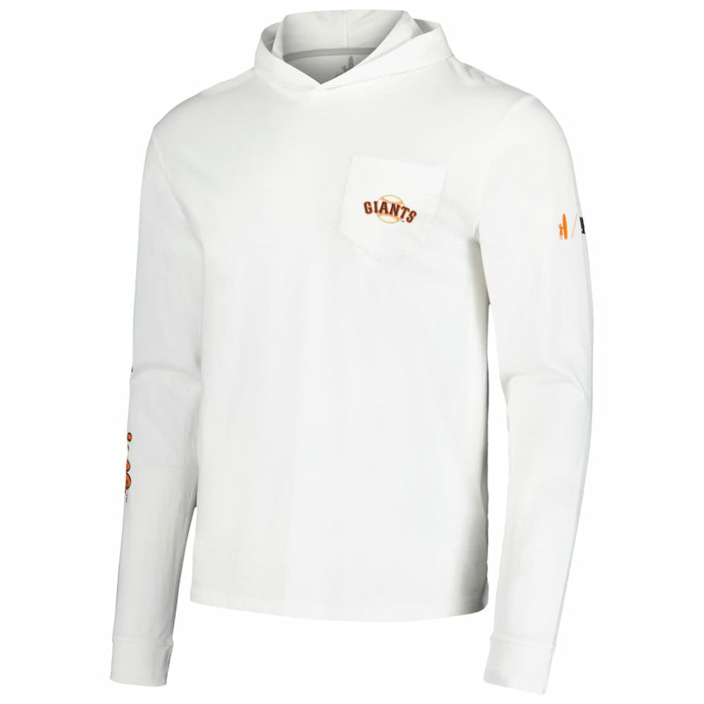 San Francisco Giants johnnie-O Eddie Long Sleeve Hoodie T-Shirt White