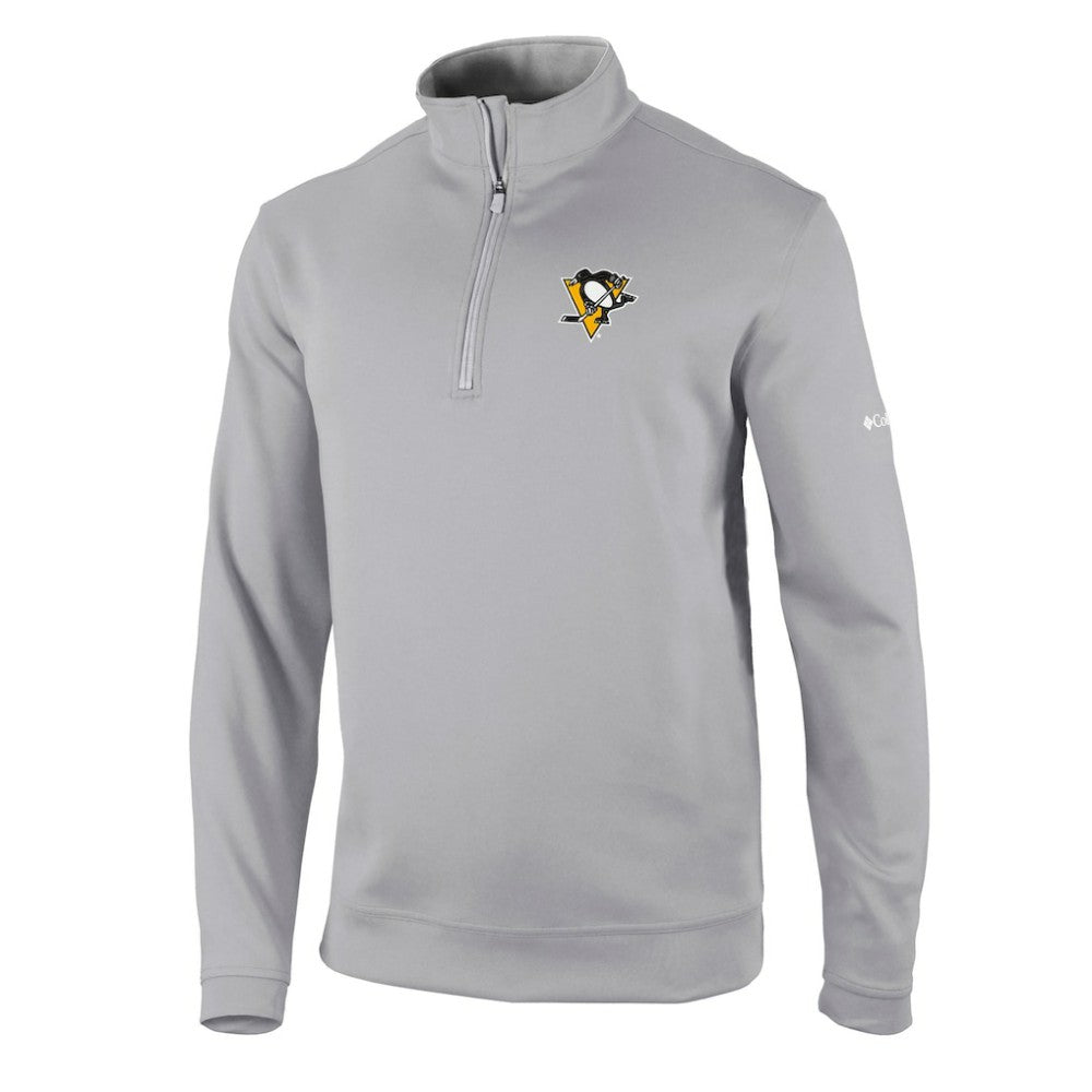 Pittsburgh Penguins Columbia Wickham Hills Omni-Wick Quarter-Zip Jacket Gray