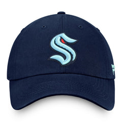 Seattle Kraken Fanatics Core Primary Logo Adjustable Hat Deep Sea Blue