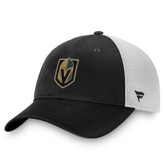 Vegas Golden Knights Fanatics Core Primary Logo Trucker Adjustable Hat Charcoal/White