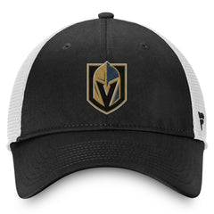 Vegas Golden Knights Fanatics Core Primary Logo Trucker Adjustable Hat Charcoal/White
