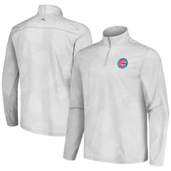 Chicago Cubs Tommy Bahama Delray Frond IslandZone Half-Zip Jacket Gray