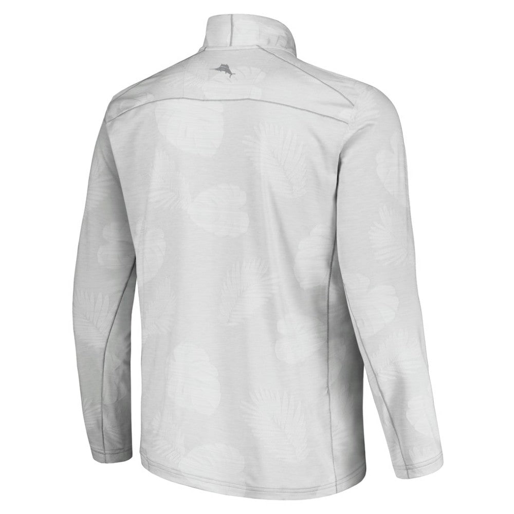 Chicago Cubs Tommy Bahama Delray Frond IslandZone Half-Zip Jacket Gray