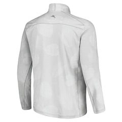 Atlanta Braves Tommy Bahama Delray Frond IslandZone Half-Zip Jacket Gray