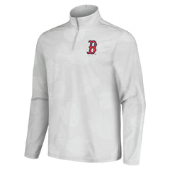 Boston Red Sox Tommy Bahama Delray Frond IslandZone Half-Zip Jacket Gray