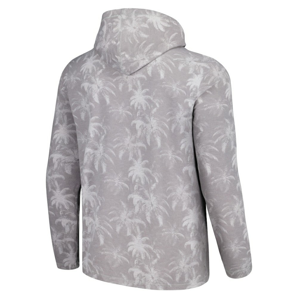 Chicago Cubs Tommy Bahama Palm Frenzy Hoodie Long Sleeve T-Shirt Gray
