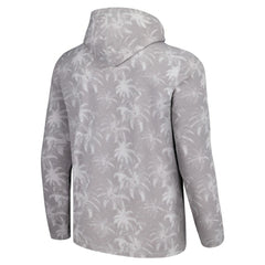Chicago Cubs Tommy Bahama Palm Frenzy Hoodie Long Sleeve T-Shirt Gray