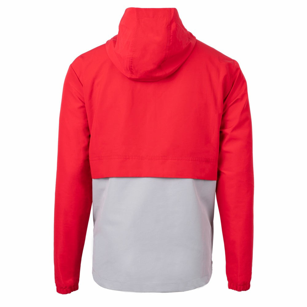 Cincinnati Reds Cutter & Buck City Connect Charter Eco Recycled Half-Zip Anorak Jacket Red/Gray