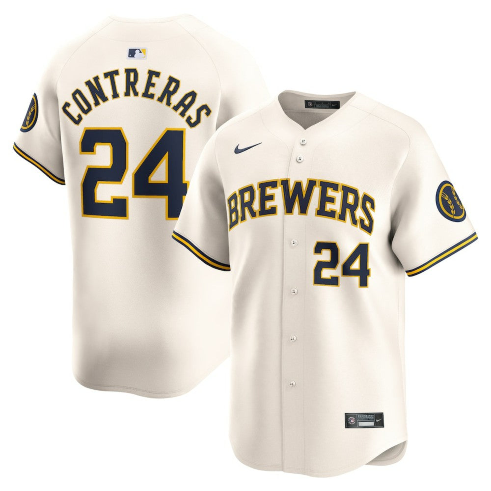 William Contreras Milwaukee Brewers Home Limited Player Jersey Cream | Nike