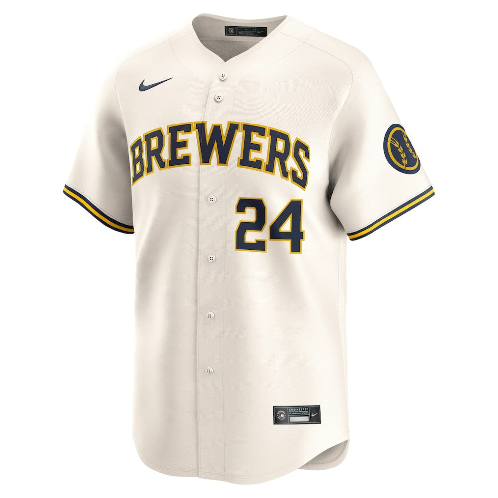 William Contreras Milwaukee Brewers Home Limited Player Jersey Cream | Nike