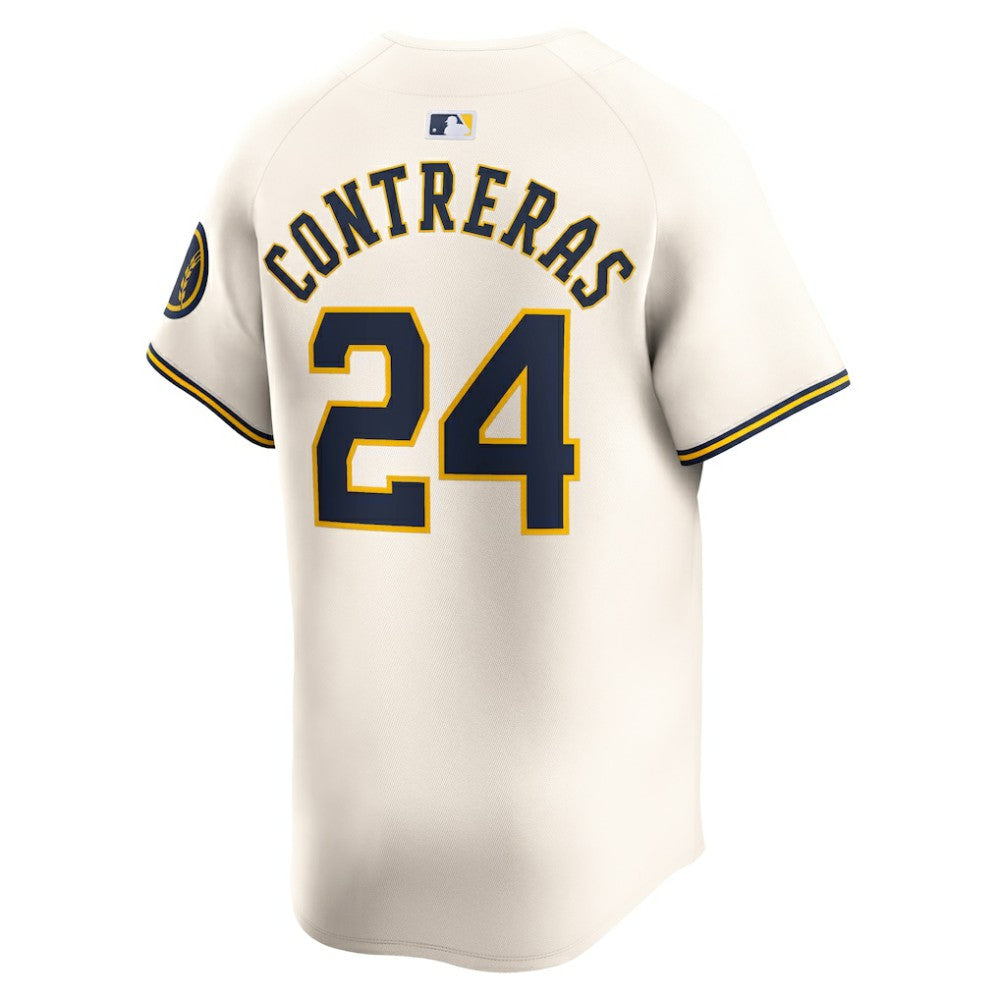 William Contreras Milwaukee Brewers Home Limited Player Jersey Cream | Nike