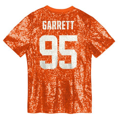 Myles Garrett Cleveland Browns Girls Youth Sequin V-Neck Fashion Jersey - Orange on sale