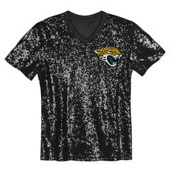 Trevor Lawrence Jacksonville Jaguars Girls Youth Sequin V-Neck Fashion Jersey - Black outlet