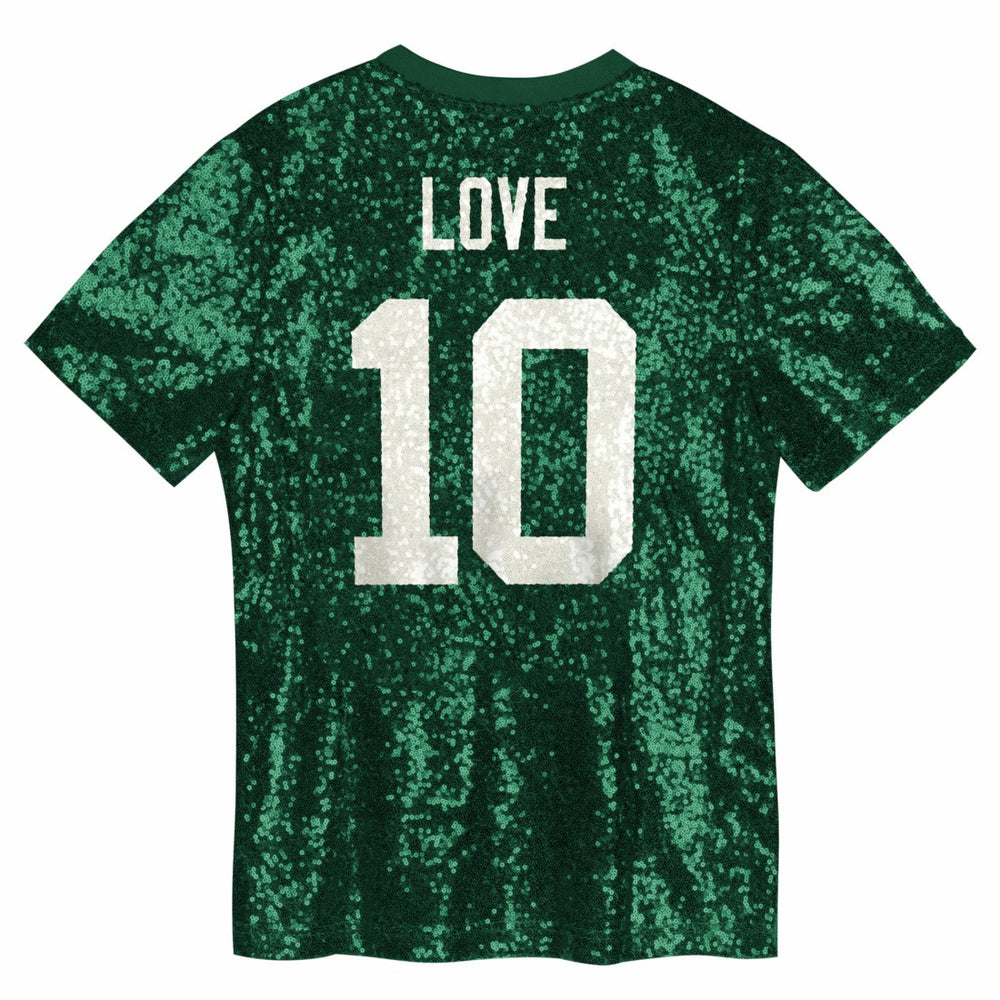 Jordan Love Green Bay Packers Girls Youth Sequin V-Neck Fashion Jersey - Green online