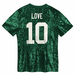 Jordan Love Green Bay Packers Girls Youth Sequin V-Neck Fashion Jersey - Green online